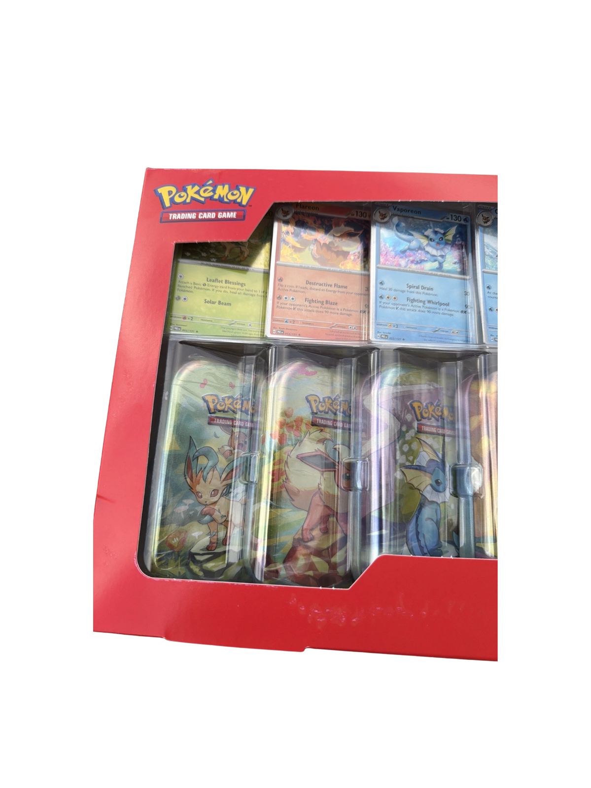 2025 Pokemon prismatic evolutions mini tins 8 packs (costco bundle) hover view