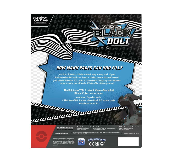 Pokémon TCG Scarlet & Violet 10.5 Black Bolt Zekrom Binder Collection - Image 6