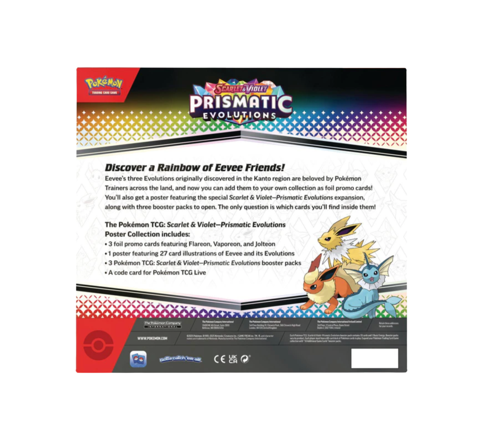 Pokémon TCG: Scarlet & Violet 8.5: Prismatic Evolutions Poster Collection - Image 2