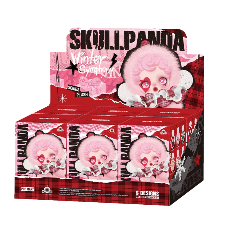 Pop Mart SKULLPANDA Winter Symphony Series Vinyl Face Plush Pendant Sealed Case (6 Blind Box) - Image 1