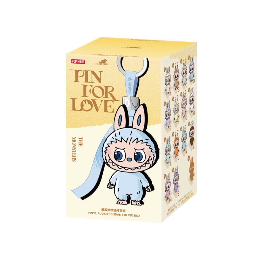 Pop Mart Labubu The Monsters Pin For Love Plush Pendent Blind Box (A to M) - Image 1