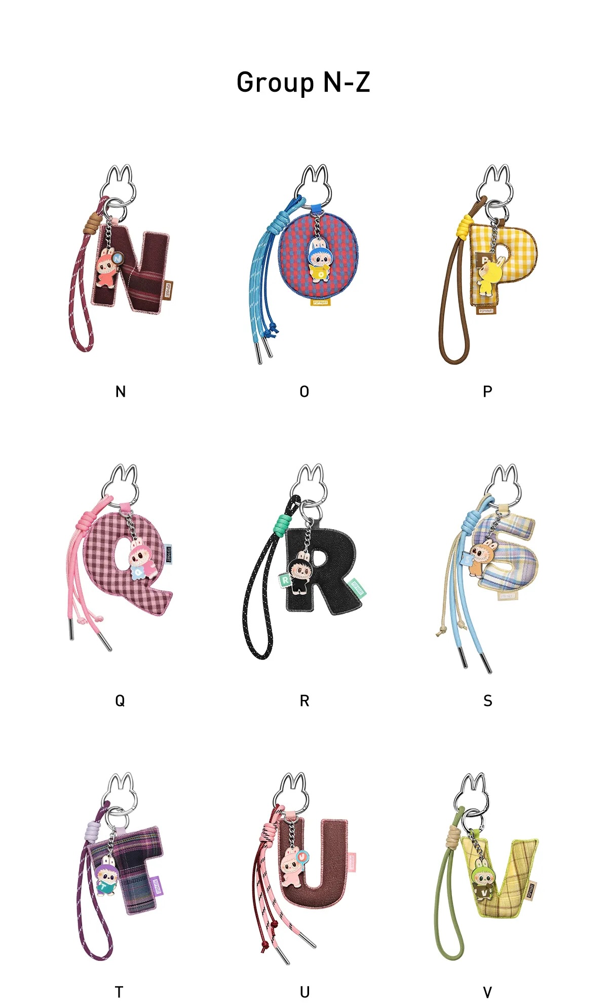 Pop Mart Labubu the Monsters Pin For Love Series Letter Pendent Blind Box (N to Z) - Image 2