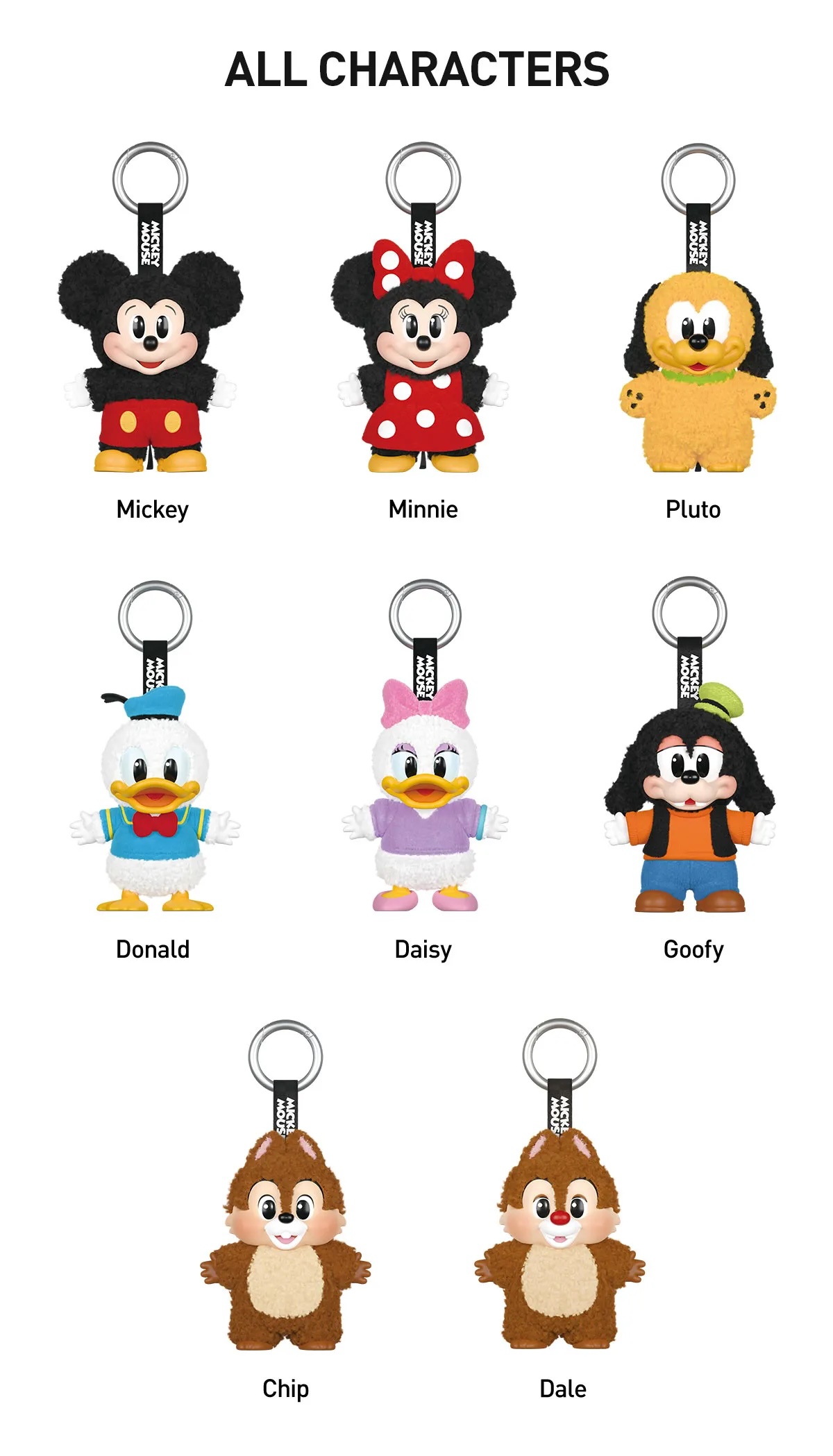 Pop Mart Disney Mickey Family Together Series Plush Keychain Sealed Case (8 Blind Box) - Image 2