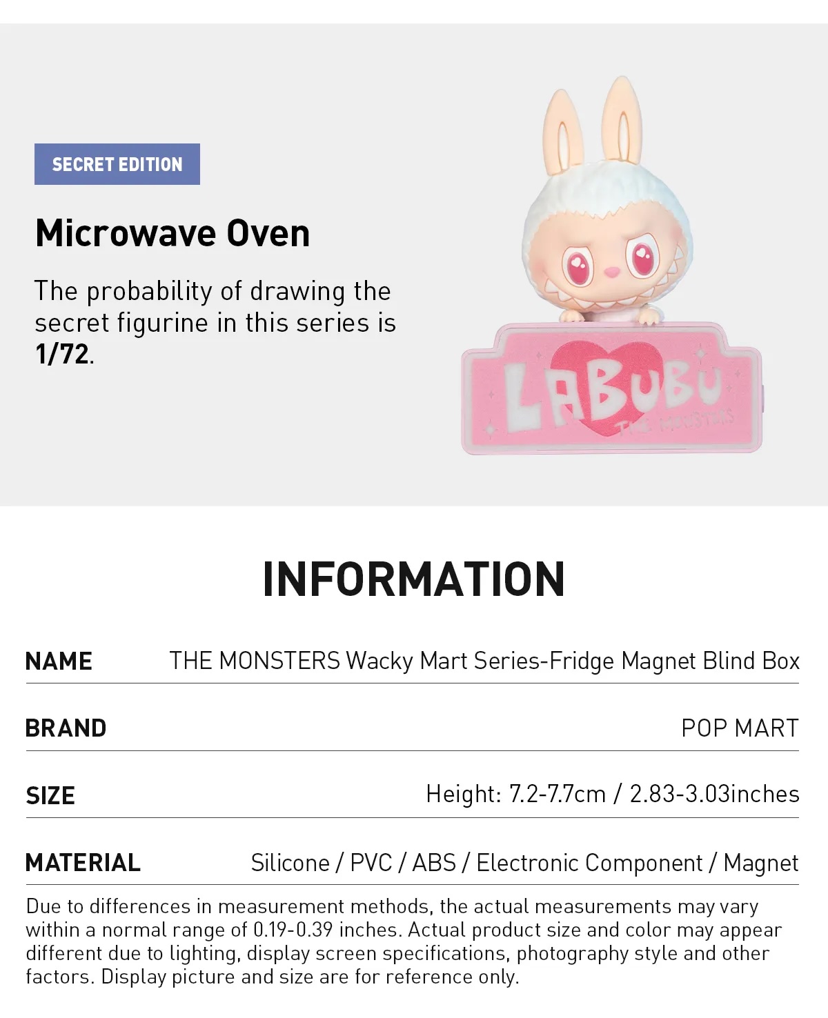 Pop Mart Labubu The Monsters Wacky Mart Series Fridge Magnet Single Blind Box - Image 3