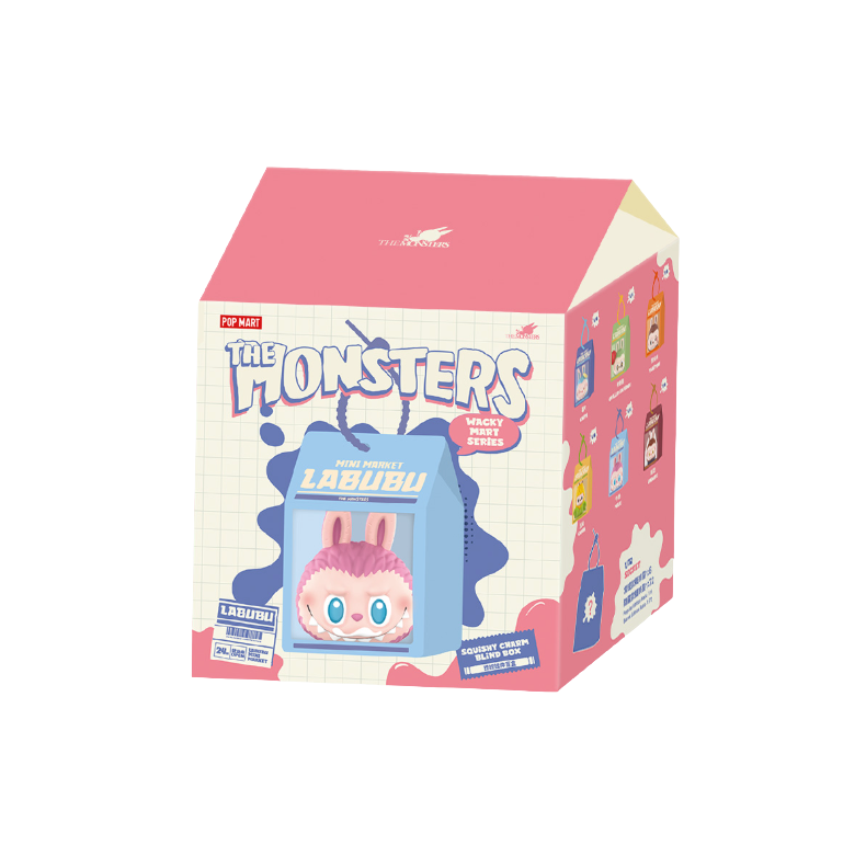 Labubu Wacky Mart Squishy Charm Blind Box collectible from Pop Mart