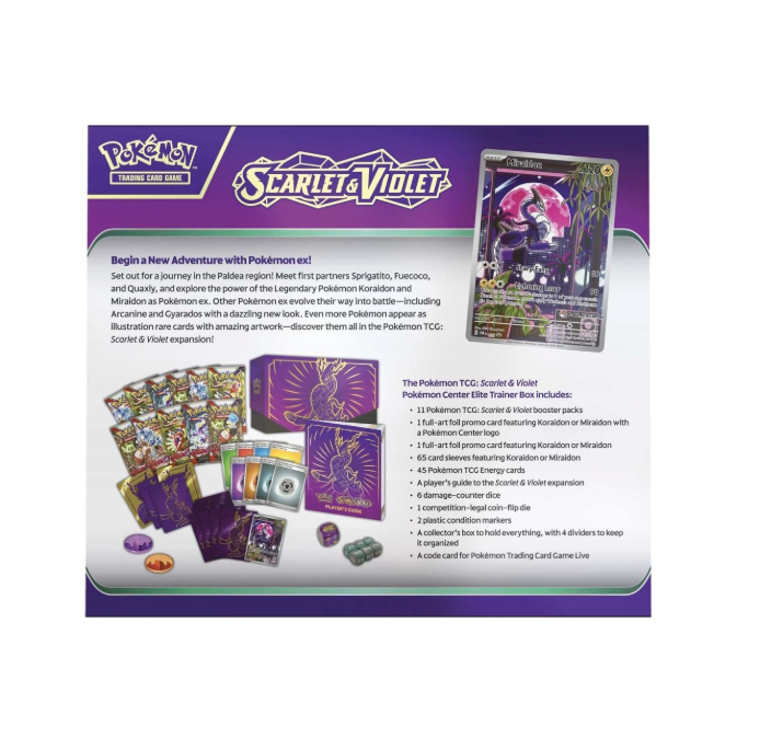 Pokemon TCG: Scarlet & Violet Base Set Elite Trainer Box (Miraidon) - Image 9