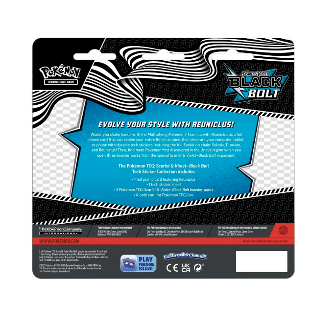 Pokemon TCG: Scarlet & Violet 10.5: Black Bolt Tech Sticker Collection: Reuniclus - Image 4