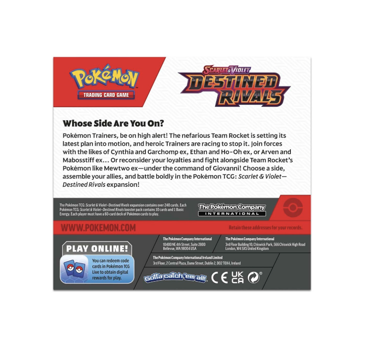 Pokemon TCG: Scarlet & Violet 10 Destined Rivals Booster Box - Image 3