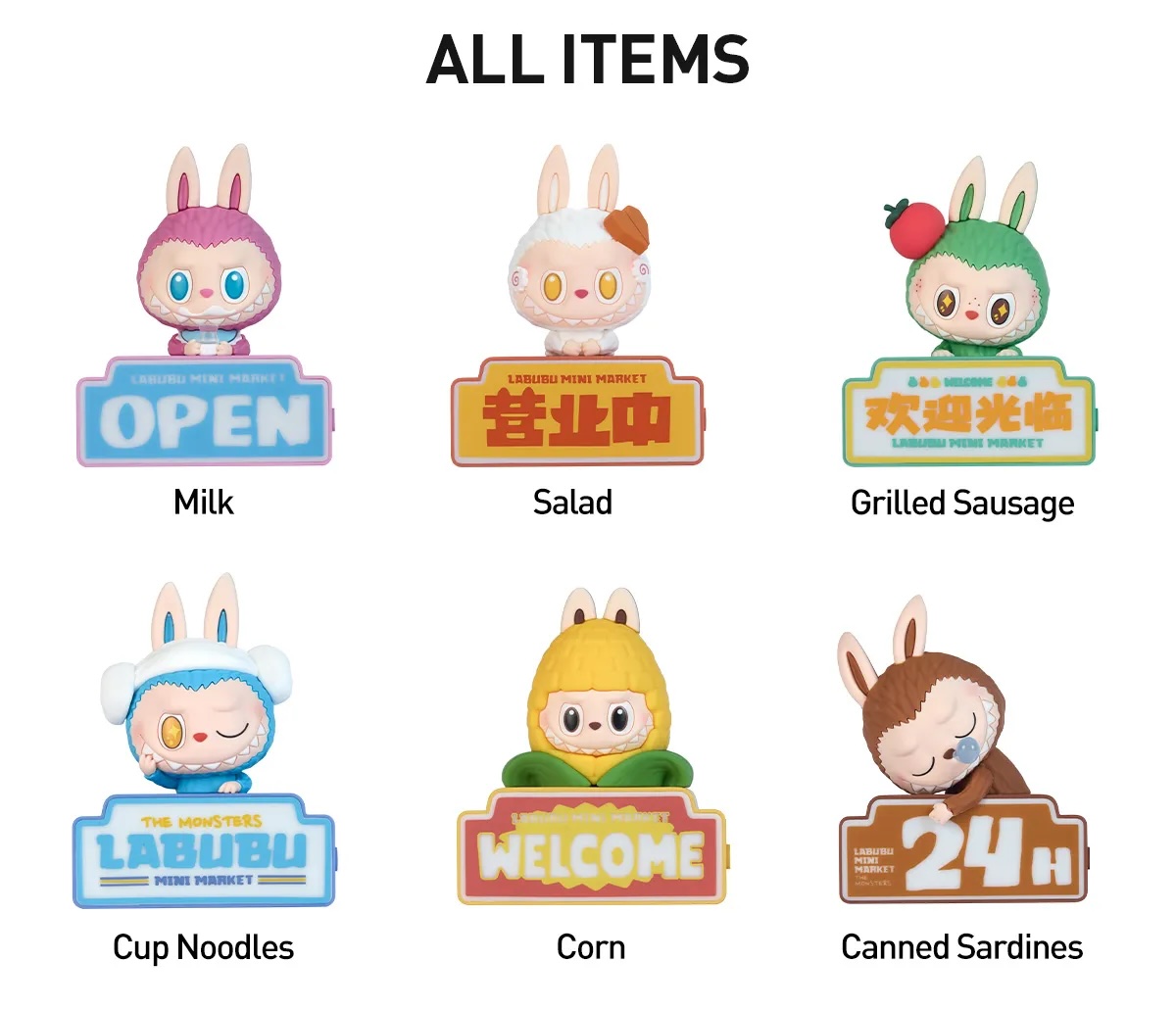 Pop Mart Labubu The Monsters Wacky Mart Series Fridge Magnet Single Blind Box - Image 2