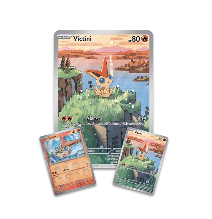 Pokemon TCG: Scarlet & Violet 10.5 Black Bolt & White Flare Victini Illustration Collection - Image 2