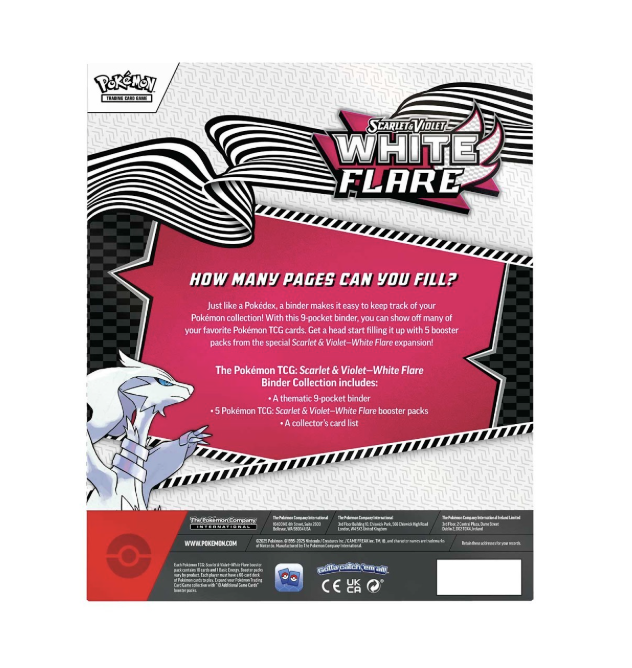 Pokémon TCG Scarlet & Violet 10.5 White Flare Reshiram Binder Collection - Image 6